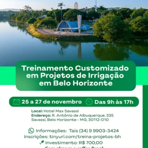 Treinamento Customizado em Projetos de Irrigação — Belo Horizonte